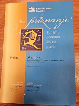 Zlato priznanje za sodelovanje